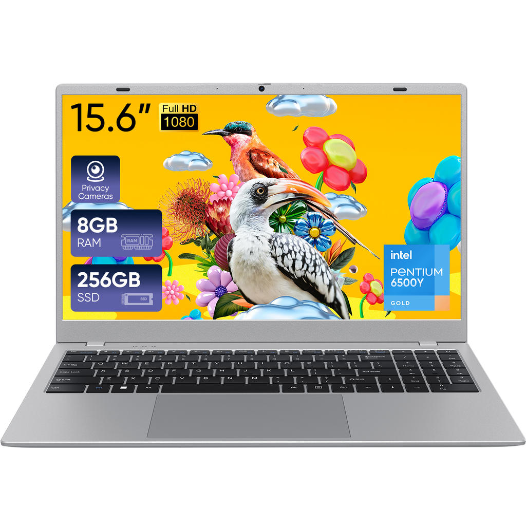Coolby Laptop,15.6'' Laptop Computer,8GB RAM 256GB SSD, Intel Processor Up to 3.4 GHz,WiFi 5,BT 5.0, Webcam, Office 2024,Poratable Student and Business ,Home Laptops